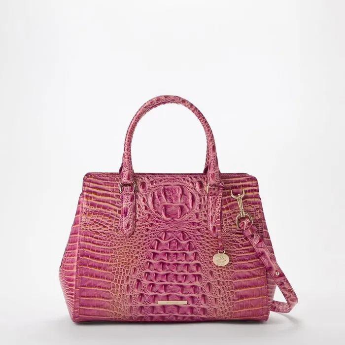 Women Brahmin Satchels Small Finley Rouge Blush Melbourne