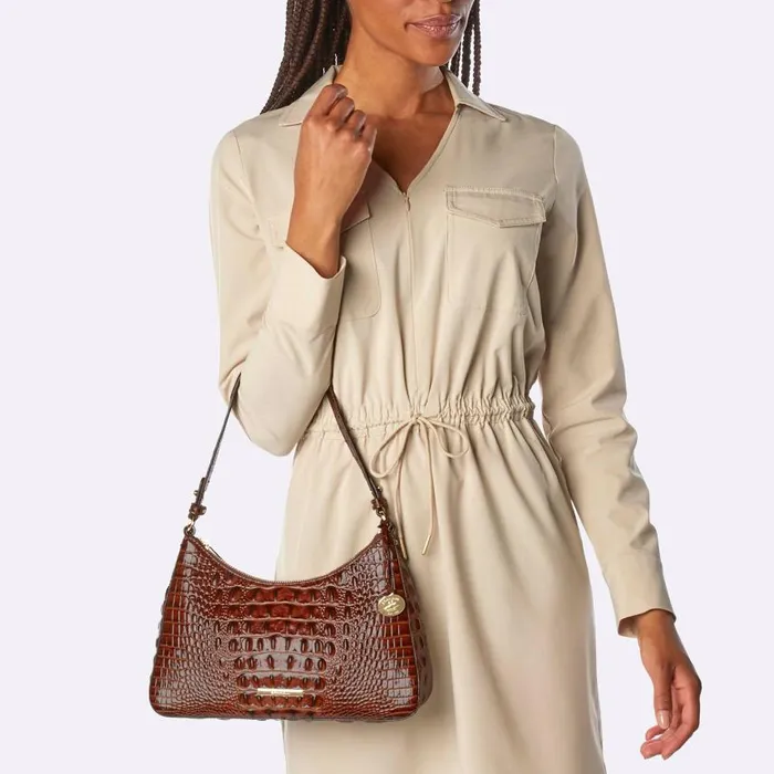 Women Brahmin Shoulder Bags Esme Dusk Gleaming