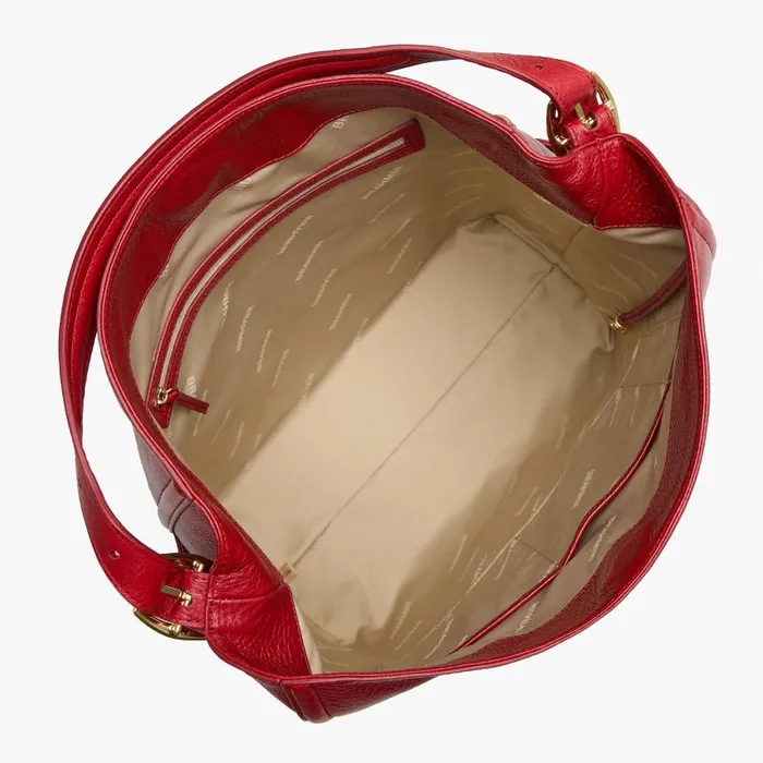 Women Brahmin Shoulder Bags Parin Radiant Red Mystic