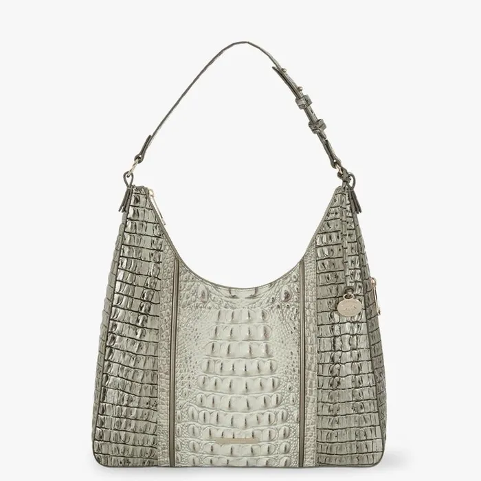 Women Brahmin Shoulder Bags Tabitha Fairest Grey Breakwater