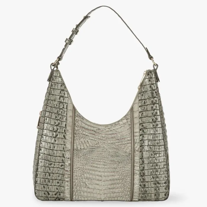 Women Brahmin Shoulder Bags Tabitha Fairest Grey Breakwater