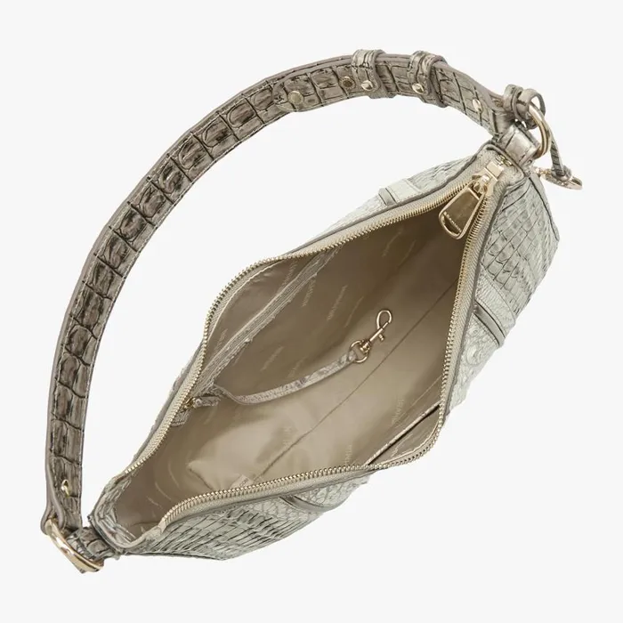 Women Brahmin Shoulder Bags Tabitha Fairest Grey Breakwater