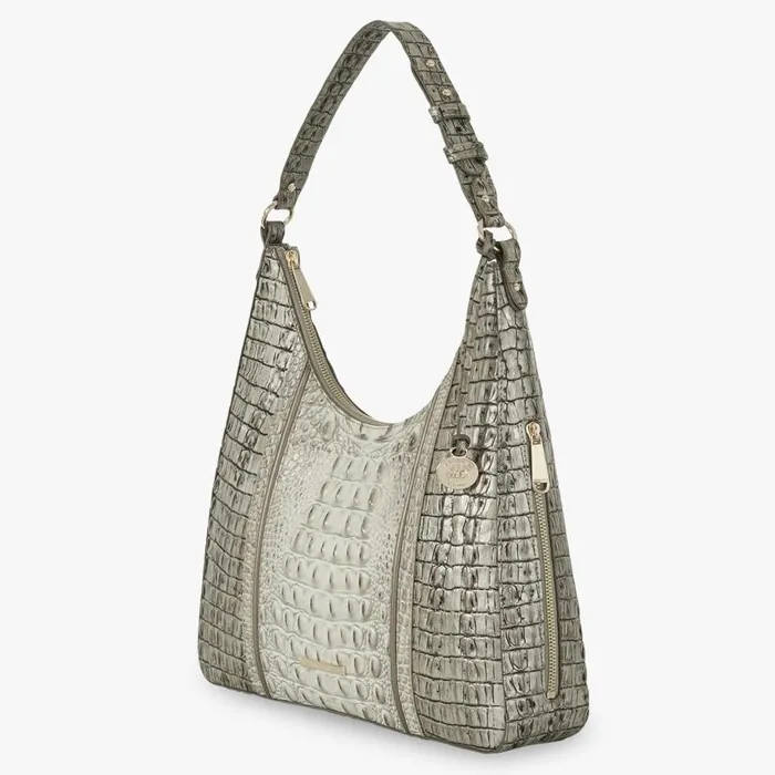 Women Brahmin Shoulder Bags Tabitha Fairest Grey Breakwater