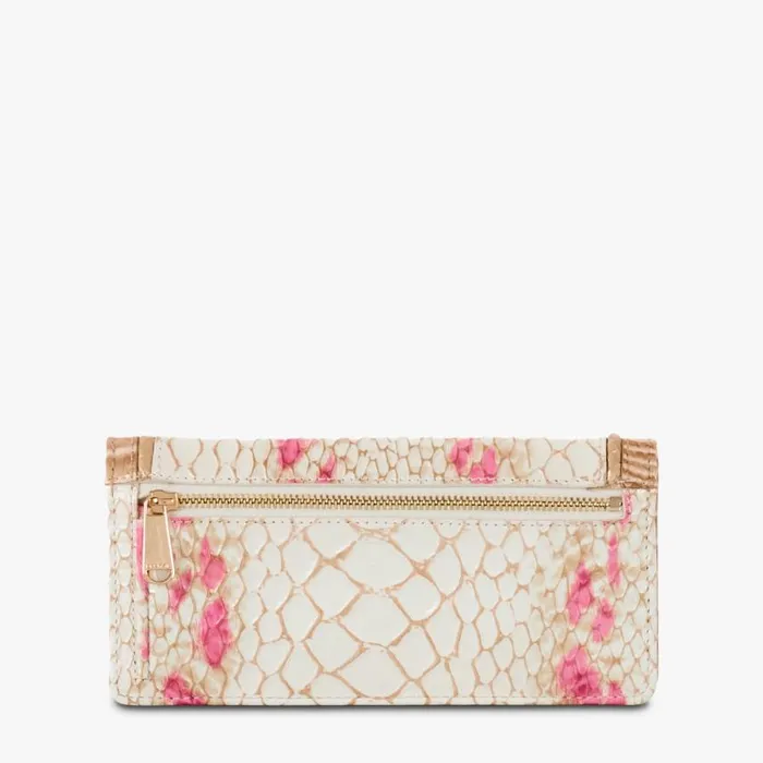 Women Brahmin Wallets and Wristlets Ady Wallet Apricot Rose Valentia