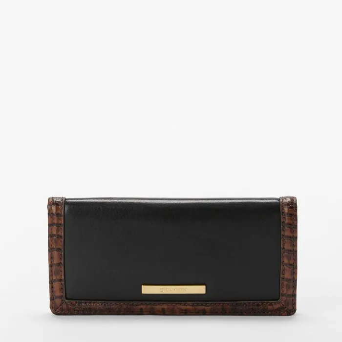 Women Brahmin Wallets and Wristlets Ady Wallet Black Tuscan