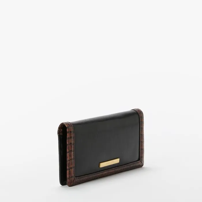 Women Brahmin Wallets and Wristlets Ady Wallet Black Tuscan