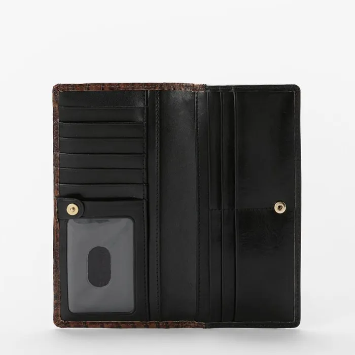 Women Brahmin Wallets and Wristlets Ady Wallet Black Tuscan