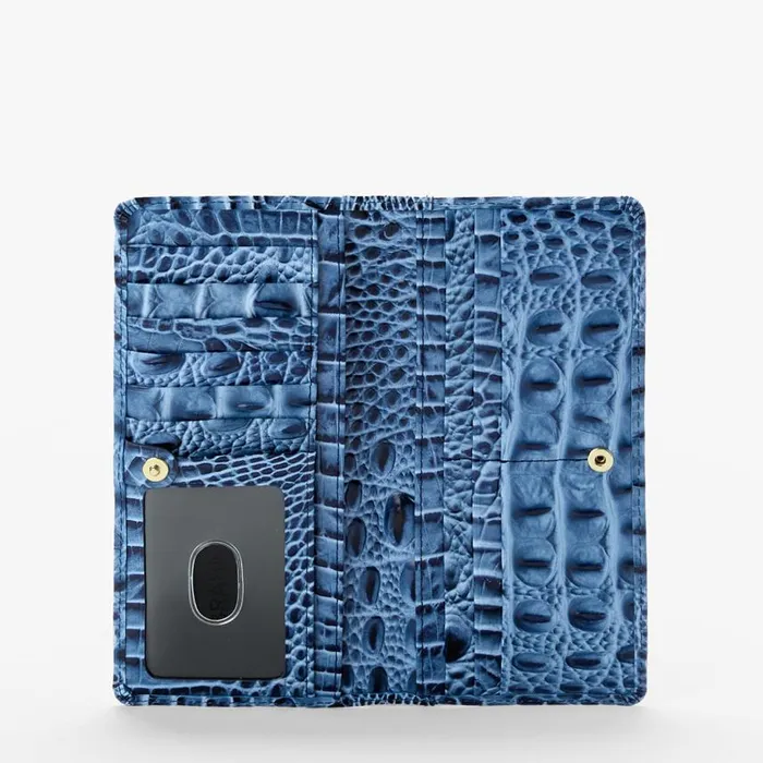 Women Brahmin Wallets and Wristlets Ady Wallet Blue Serenade Melbourne