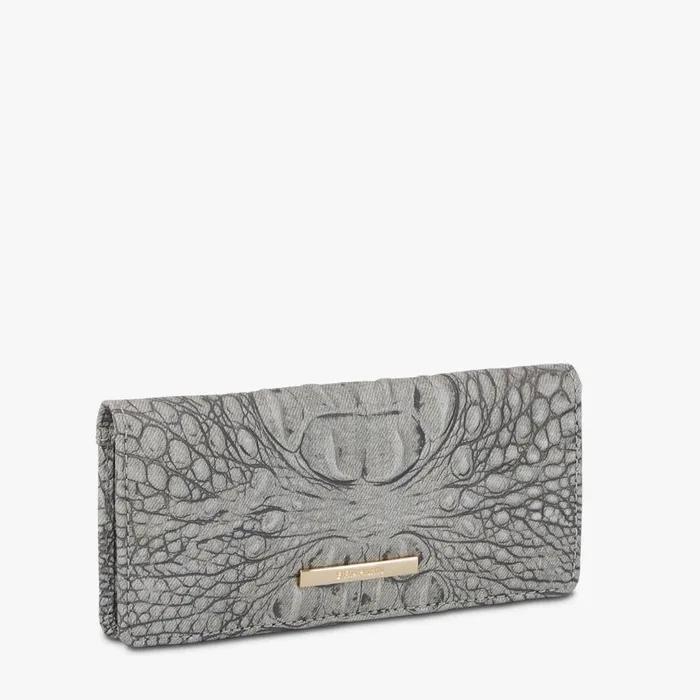 Women Brahmin Wallets and Wristlets Ady Wallet Fairest Grey Tetra