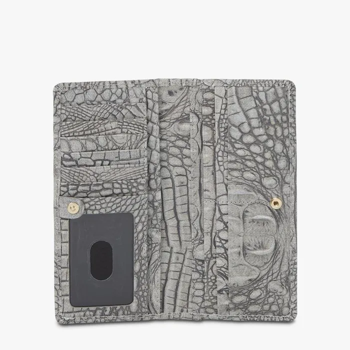 Women Brahmin Wallets and Wristlets Ady Wallet Fairest Grey Tetra