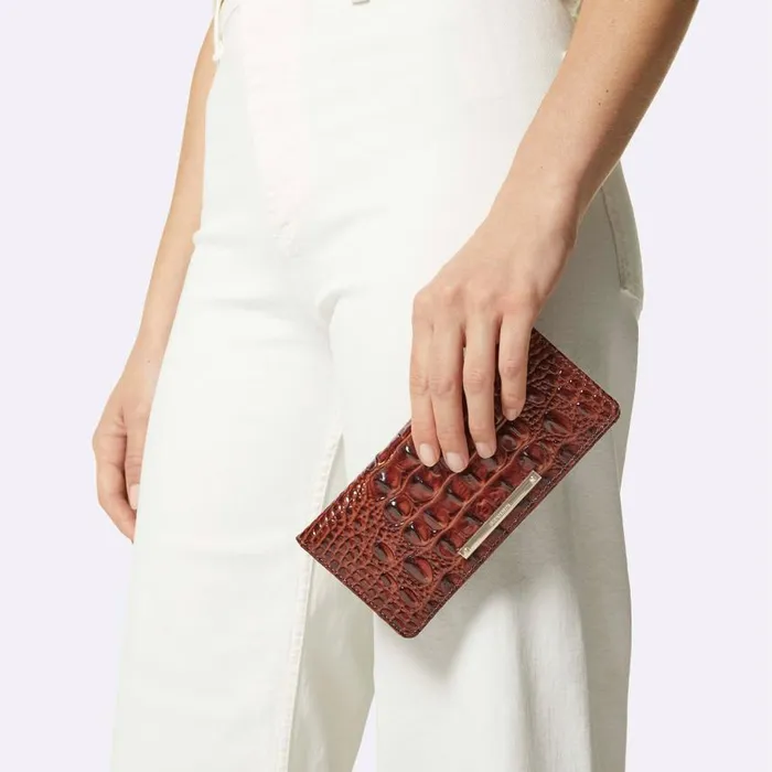 Women Brahmin Wallets and Wristlets Ady Wallet Honey Brown Devonshire