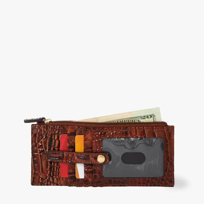 Women Brahmin Wallets and Wristlets Credit Card Wallet Twilight Blue Ombre Melbourne