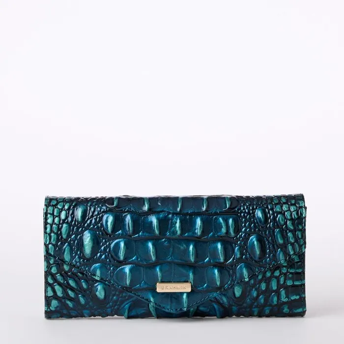 Women Brahmin Wallets and Wristlets Veronica Blue Patina Melbourne