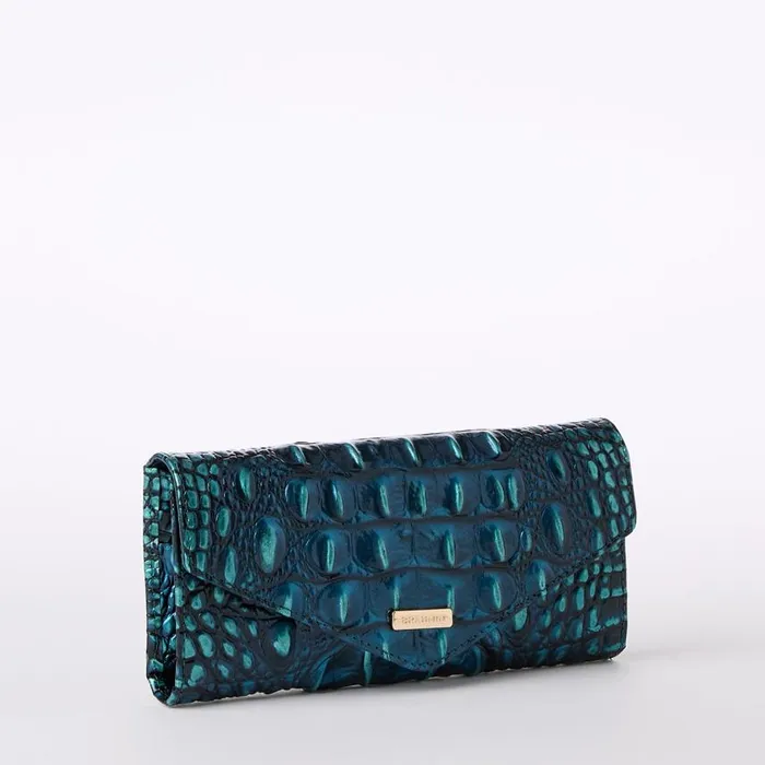 Women Brahmin Wallets and Wristlets Veronica Blue Patina Melbourne