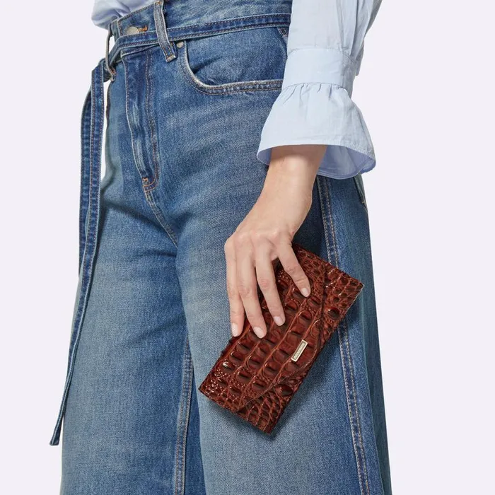 Women Brahmin Wallets and Wristlets Veronica Blue Patina Melbourne