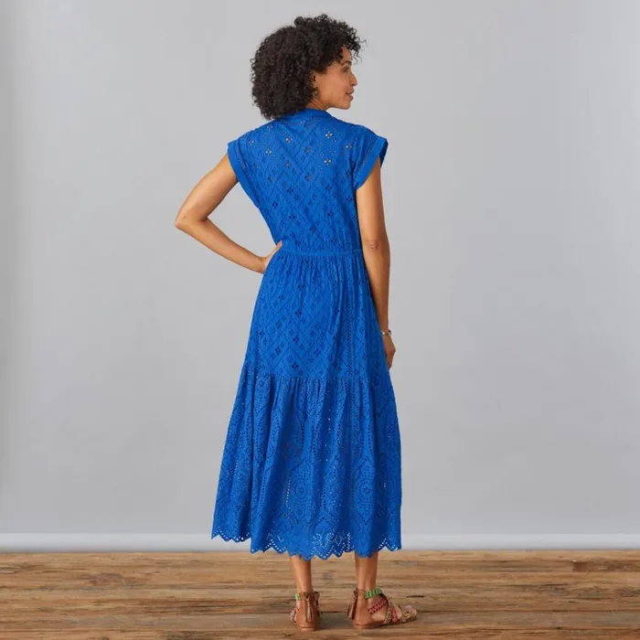 Women Brea Eyelet Dress Petite Deja Blue Sundance Catalog Dresses and Jumpsuits Women Brea Eyelet Dress Petite Deja Blue Sundance Catalog Dresses and Jumpsuits
