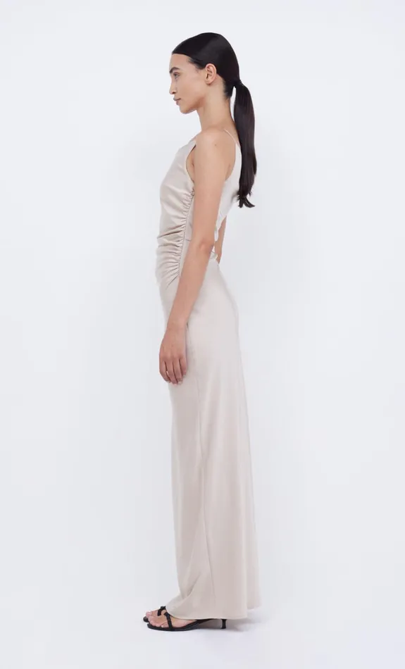 Women Bridesmaids Bec Bridge ETERNITY ASYM MAXI DRESS Sand