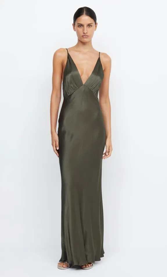Women Bridesmaids Bec Bridge MOON DANCE V MAXI DRESS Dark Willow