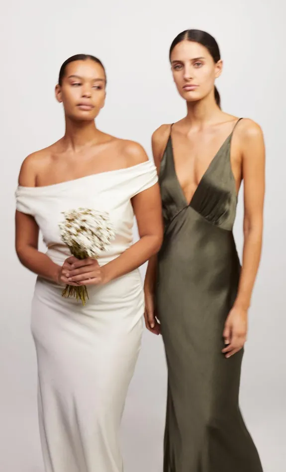 Women Bridesmaids Bec Bridge MOON DANCE V MAXI DRESS Dark Willow