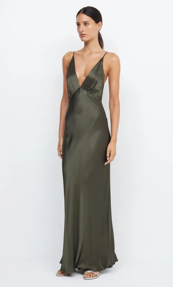 Women Bridesmaids Bec Bridge MOON DANCE V MAXI DRESS Dark Willow