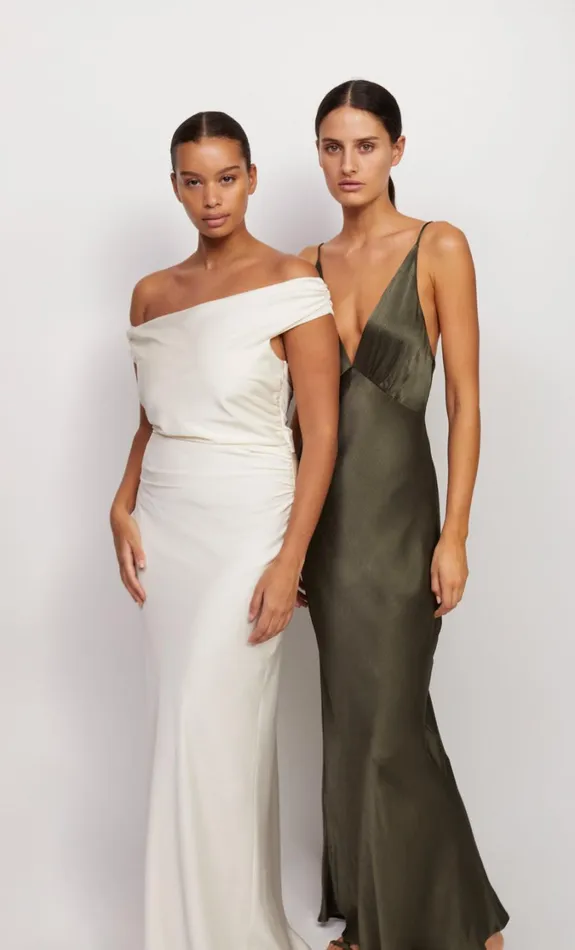 Women Bridesmaids Bec Bridge MOON DANCE V MAXI DRESS Dark Willow