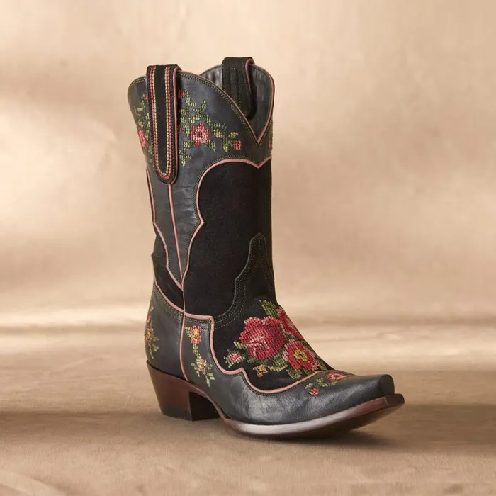 Women Bridget Blooms Boots Black Sundance Catalog Boots Women Bridget Blooms Boots Black Sundance Catalog Boots