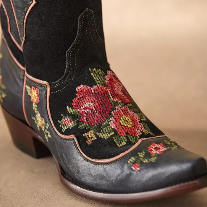 Women Bridget Blooms Boots Black Sundance Catalog Boots Women Bridget Blooms Boots Black Sundance Catalog Boots