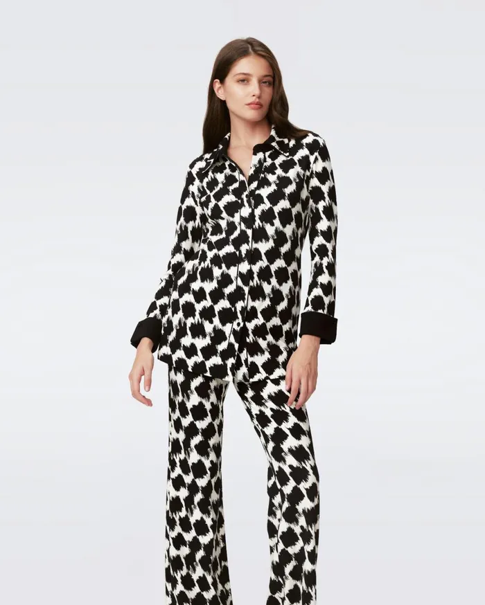 Women Brooklyn Pants Brush Tooth DVF Pants and Shorts