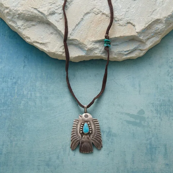 Women Buffalo Thunderbird Necklace Sundance Catalog Necklaces