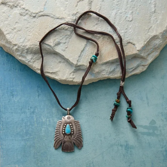 Women Buffalo Thunderbird Necklace Sundance Catalog Necklaces Women Buffalo Thunderbird Necklace Sundance Catalog Necklaces