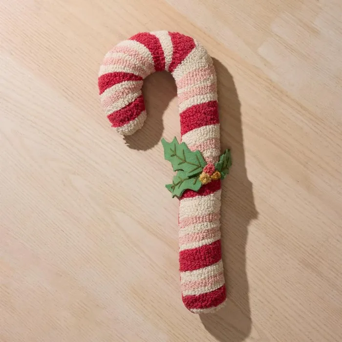 Women Candy Cane Pillow Sundance Catalog Seasonal