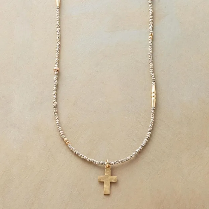 Women Carved Cross Necklace Sundance Catalog Necklaces