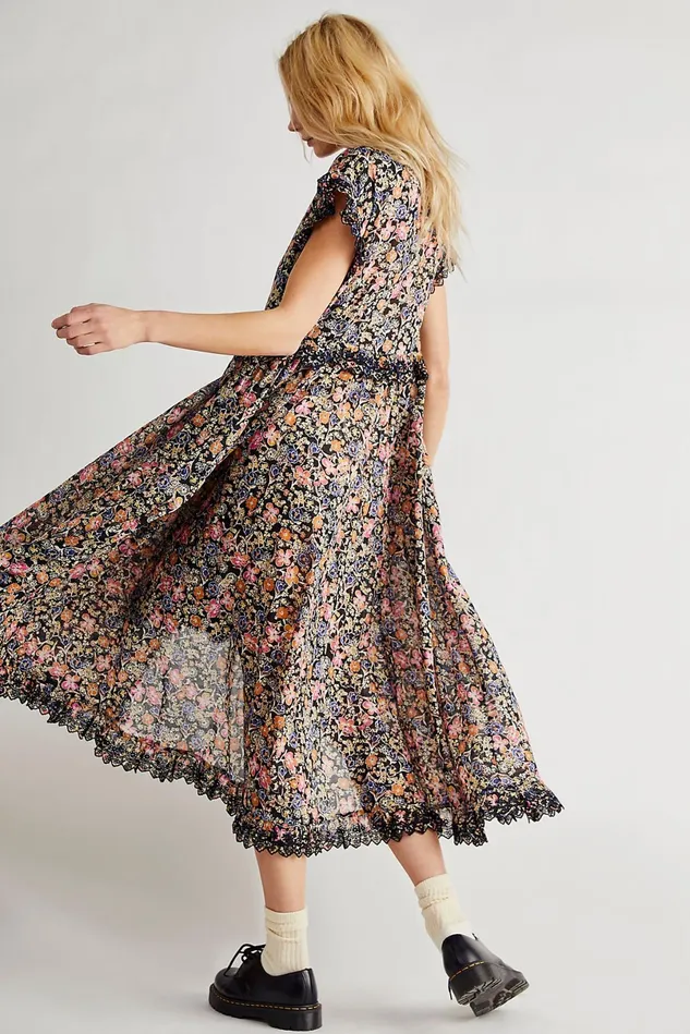 Women Casual Dresses Free People Milania Maxi Dress Dark Combo