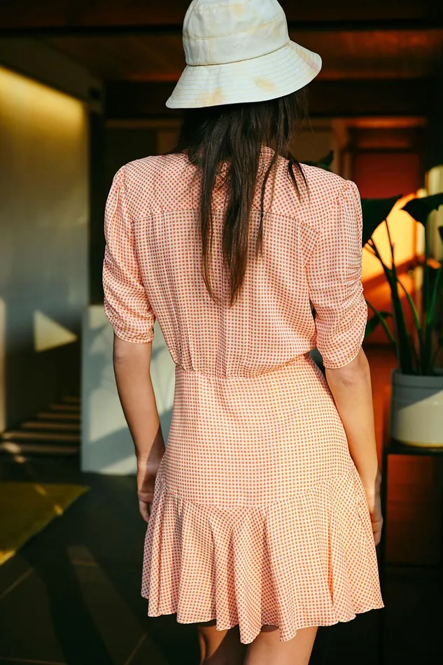Women Casual Dresses Free People Pippa Short Sleeve Mini Dress Sorbet Combo