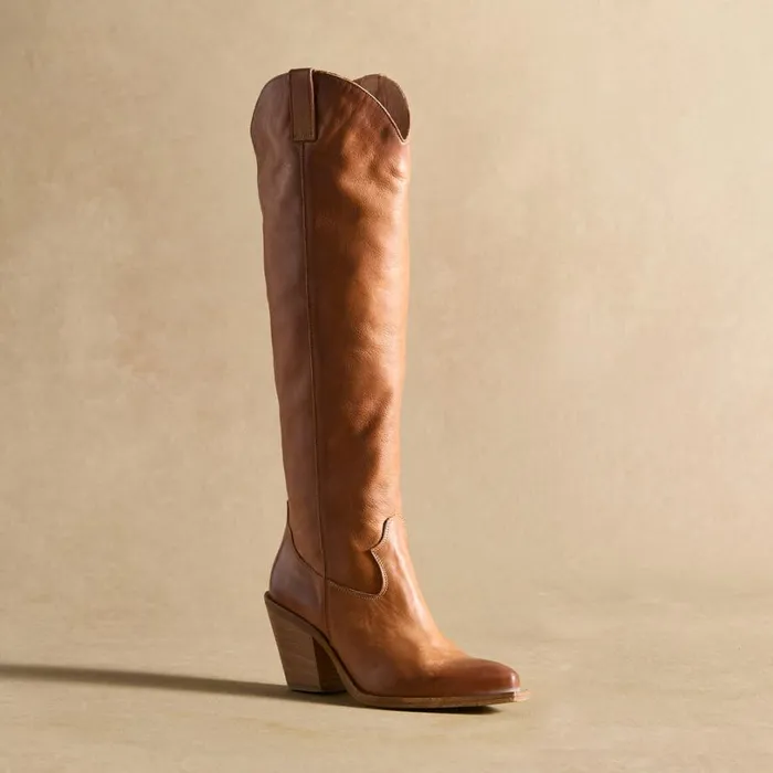 Women Cavaliere Boots Cognac Sundance Catalog Occasion Footwear Women Cavaliere Boots Cognac Sundance Catalog Occasion Footwear