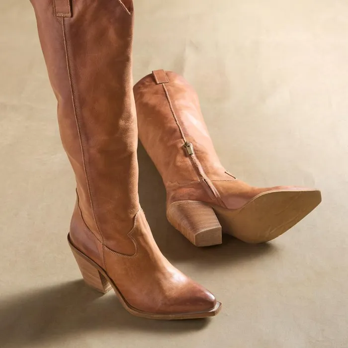 Women Cavaliere Boots Cognac Sundance Catalog Occasion Footwear Women Cavaliere Boots Cognac Sundance Catalog Occasion Footwear