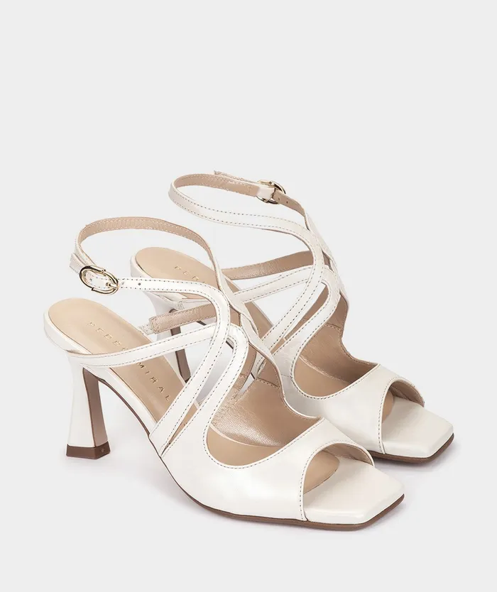 Women Cetara White 8211 Heeled Sandals Pedro Miralles