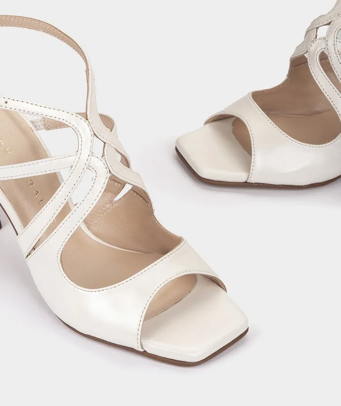 Women Cetara White 8211 Heeled Sandals Pedro Miralles