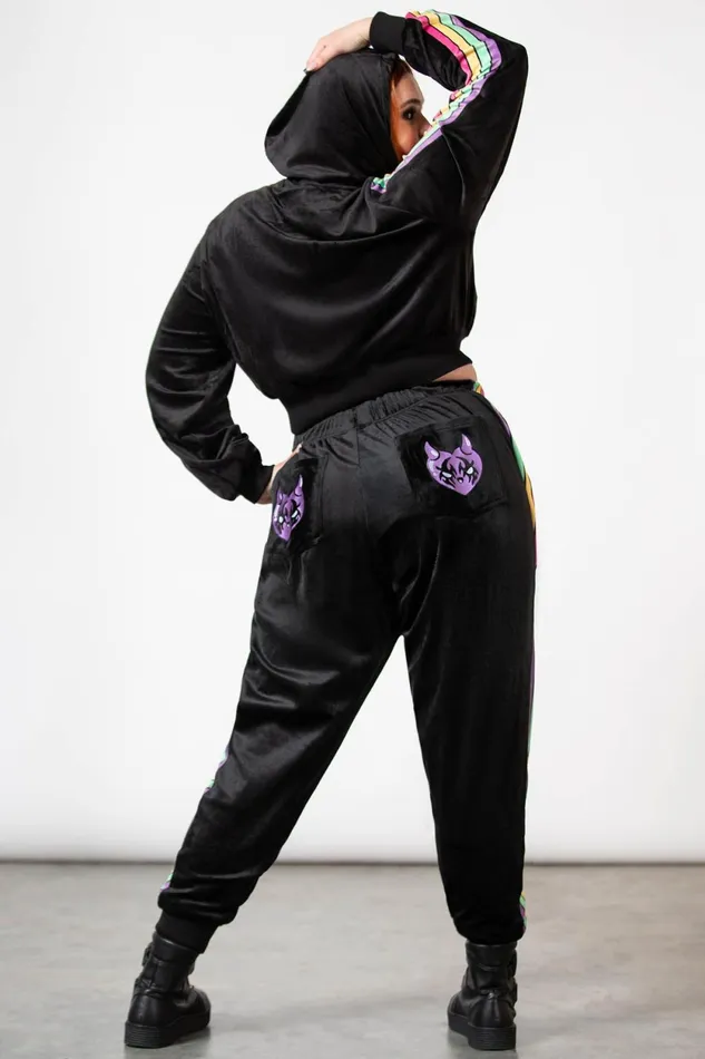 Women Chill Out Killstar Coven Chill Velour Joggers
