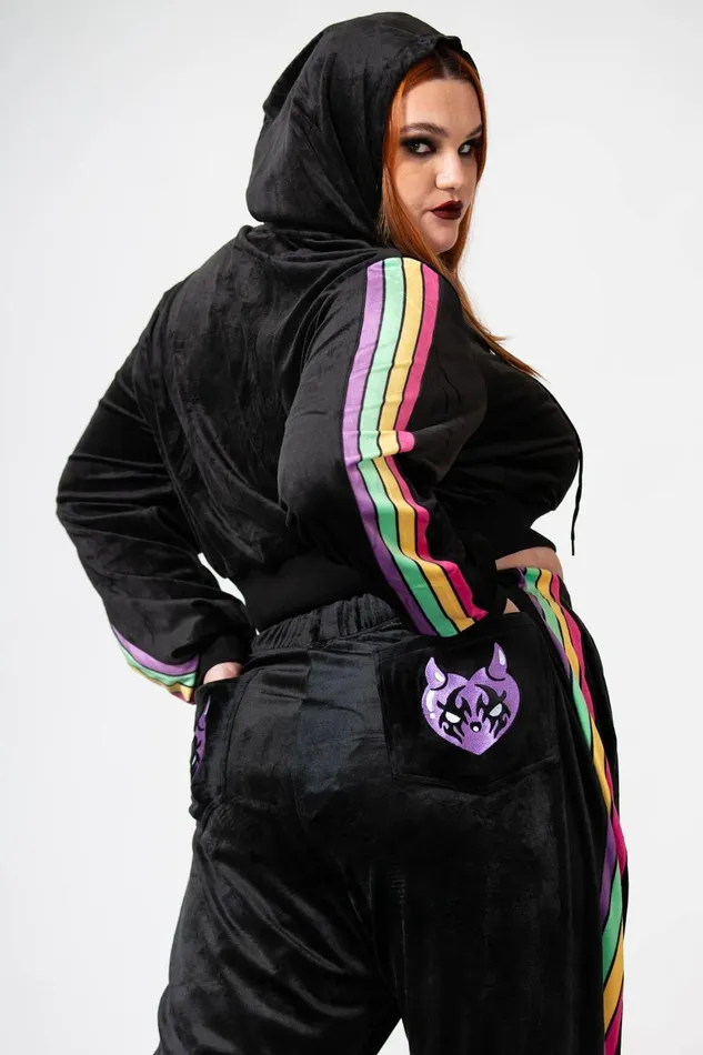 Women Chill Out Killstar Coven Chill Velour Joggers