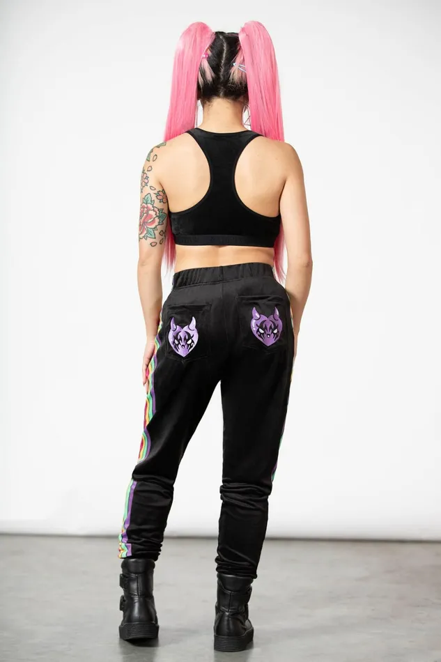 Women Chill Out Killstar Coven Chill Velour Joggers