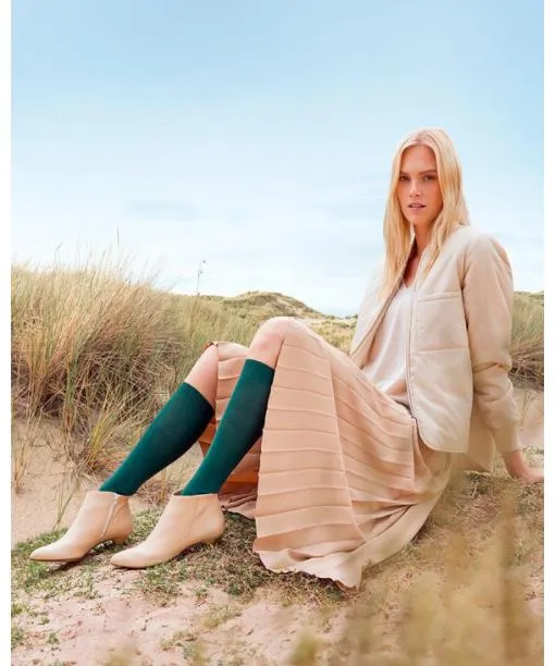 Women ClimaWool Women Kneehigh Socks Hunter Green FALKE Knee High Socks
