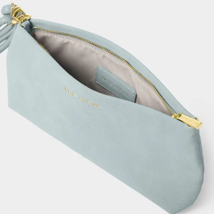 Women Clutch Bags and Pouches Katie Loxton Asha Clutch Bag In Blue Mist