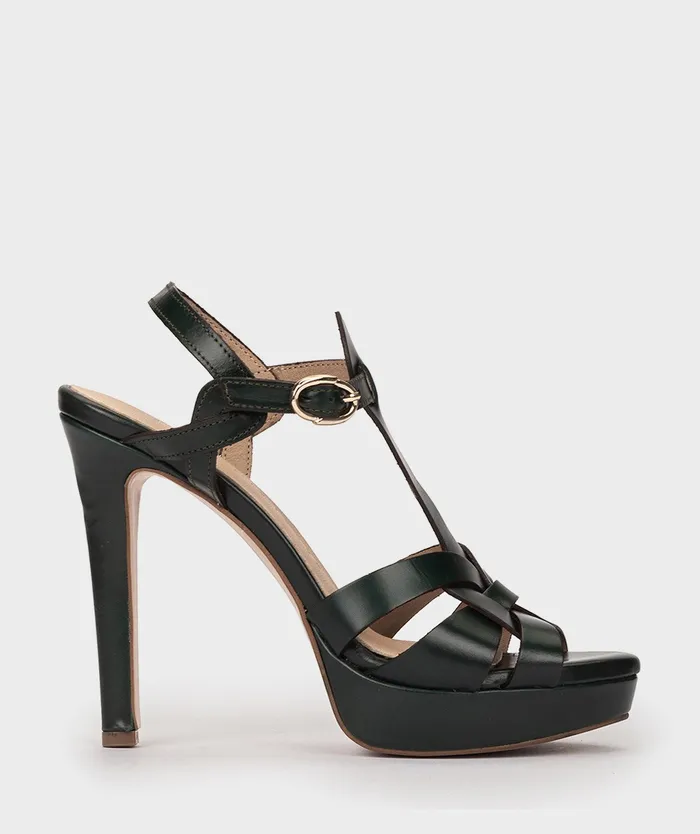Women Copenhague Green 8211 Heeled Sandals Pedro Miralles
