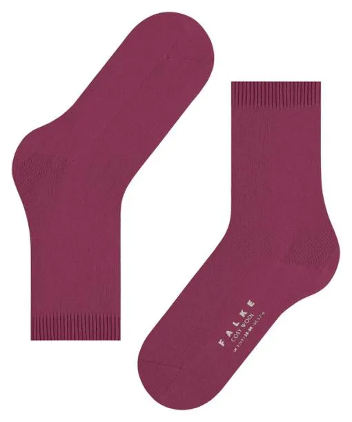 Women Cosy Wool Women Socks Red Plum FALKE Socks