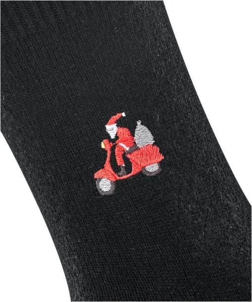 Women Cosy Wool XMas Santa Women Socks Black FALKE Socks