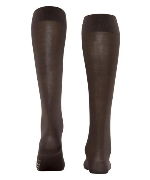 Women Cotton Touch Women Kneehigh Socks Dark Brown FALKE Knee High Socks