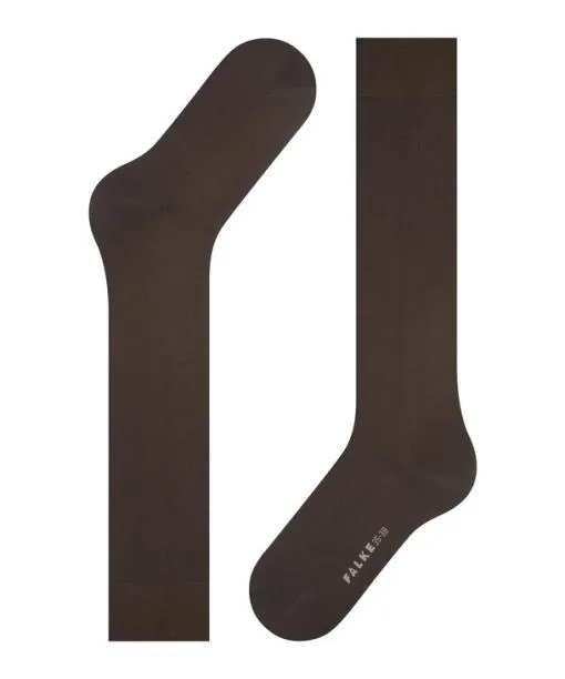 Women Cotton Touch Women Kneehigh Socks Dark Brown FALKE Knee High Socks