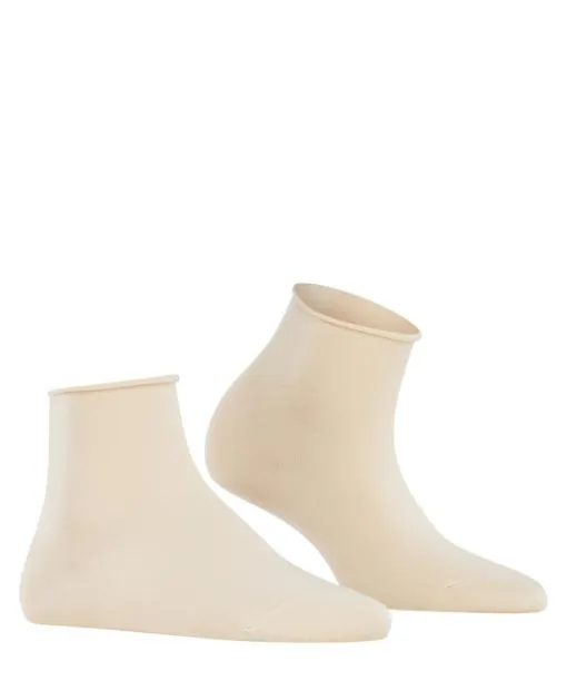 Women Cotton Touch Women Short Sock Cream FALKE Socks