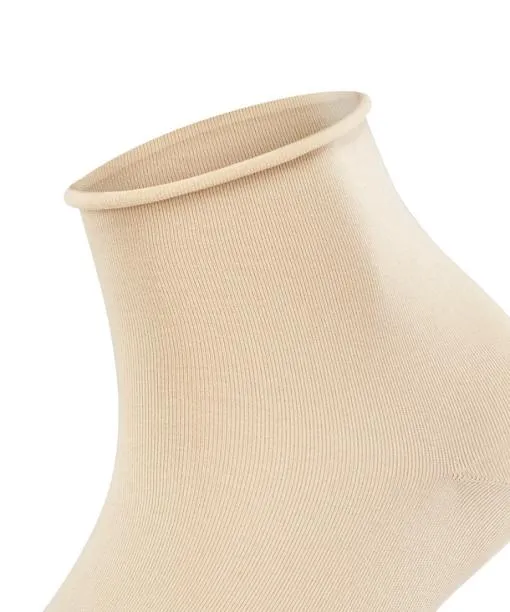 Women Cotton Touch Women Short Sock Cream FALKE Socks